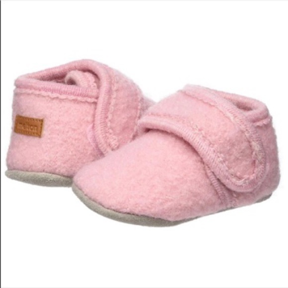 pink baby moccasins